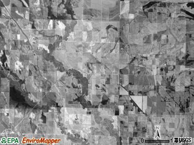 Hampton township, Arkansas satellite photo by USGS