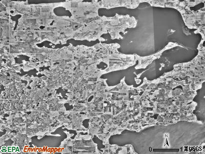 Star Lake township, Minnesota satellite photo by USGS
