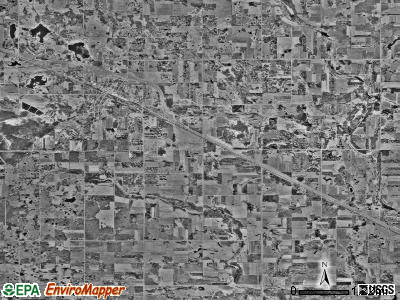 Newton township, Minnesota satellite photo by USGS