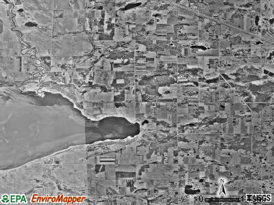 Otto township, Minnesota satellite photo by USGS