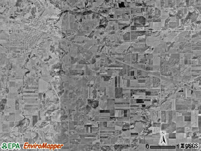 Wadena township, Minnesota satellite photo by USGS