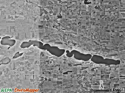 Leaf Lake township, Minnesota satellite photo by USGS