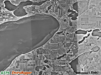 Otter Tail township, Minnesota satellite photo by USGS