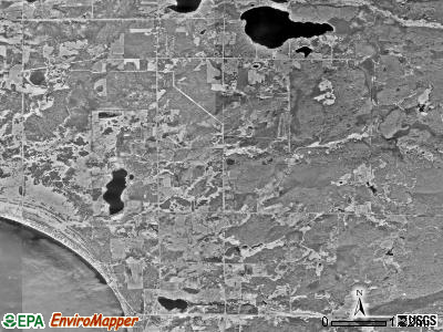 Malmo township, Minnesota satellite photo by USGS