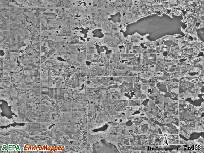 Aurdal township, Minnesota satellite photo by USGS