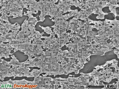 Sverdrup township, Minnesota satellite photo by USGS
