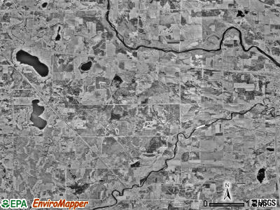 Villard township, Minnesota satellite photo by USGS