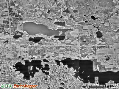 Scandia Valley township, Minnesota satellite photo by USGS