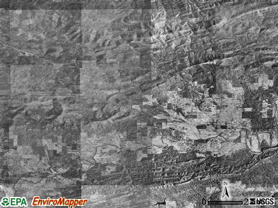 Polk township, Arkansas satellite photo by USGS