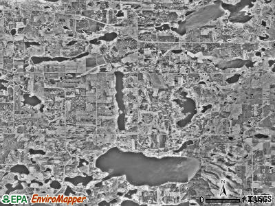 Tordenskjold township, Minnesota satellite photo by USGS