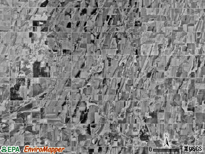 Bertha township, Minnesota satellite photo by USGS