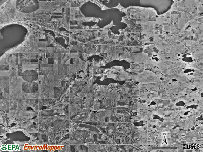 Nidaros township, Minnesota satellite photo by USGS