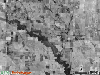 Spring Creek township, Arkansas satellite photo by USGS