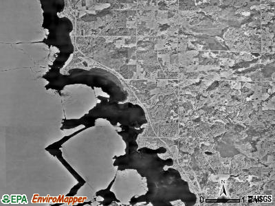 East Side township, Minnesota satellite photo by USGS