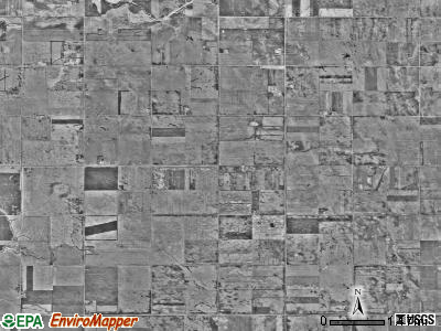 Bradford township, Minnesota satellite photo by USGS