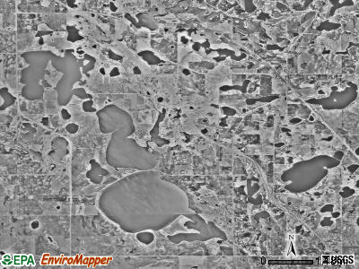 Tumuli township, Minnesota satellite photo by USGS