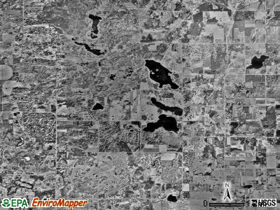Eastern township, Minnesota satellite photo by USGS