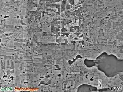 Leaf Valley township, Minnesota satellite photo by USGS