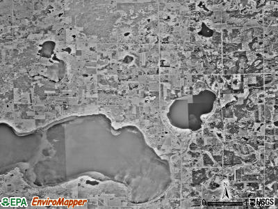 Miltona township, Minnesota satellite photo by USGS