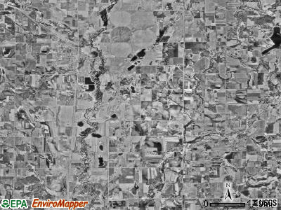 Hartford township, Minnesota satellite photo by USGS