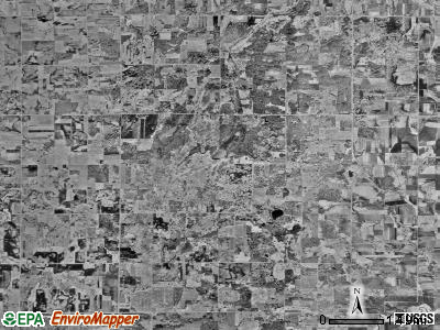 Burleene township, Minnesota satellite photo by USGS