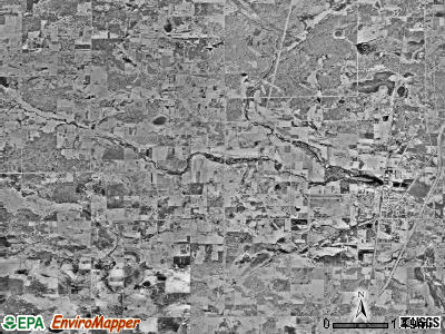 Hinckley township, Minnesota satellite photo by USGS