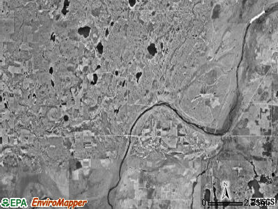 Ogema township, Minnesota satellite photo by USGS