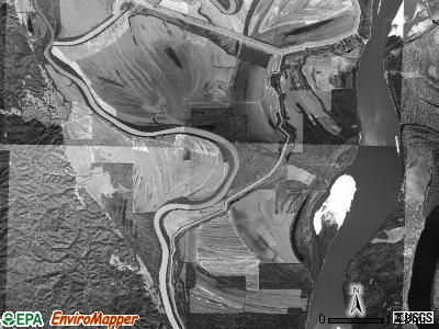 Hardy township, Arkansas satellite photo by USGS