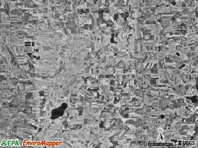 Long Prairie township, Minnesota satellite photo by USGS