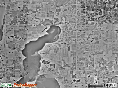 Carlos township, Minnesota satellite photo by USGS
