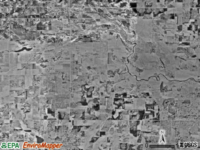 Belle River township, Minnesota satellite photo by USGS