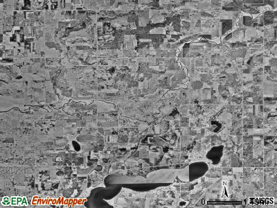 Leslie township, Minnesota satellite photo by USGS