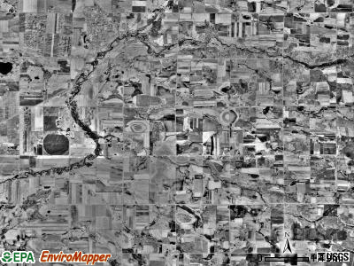Pierz township, Minnesota satellite photo by USGS