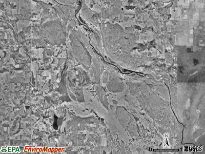 Munch township, Minnesota satellite photo by USGS