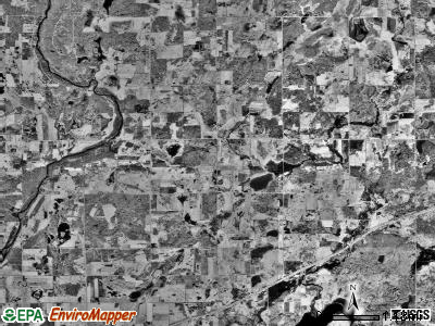 Whited township, Minnesota satellite photo by USGS