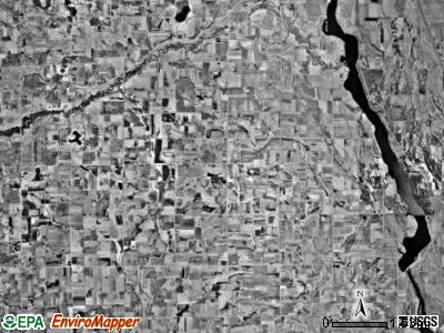 Swan River township, Minnesota satellite photo by USGS