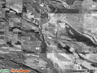 Hindman township, Arkansas satellite photo by USGS