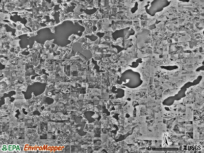 Logan township, Minnesota satellite photo by USGS