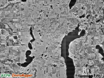 Kandota township, Minnesota satellite photo by USGS