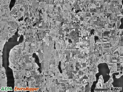 Birchdale township, Minnesota satellite photo by USGS