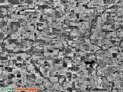 Milaca township, Minnesota satellite photo by USGS