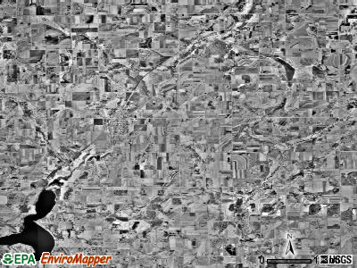 Holding township, Minnesota satellite photo by USGS