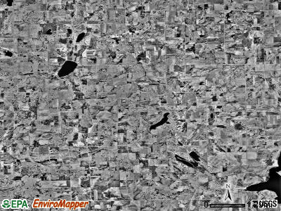 Krain township, Minnesota satellite photo by USGS