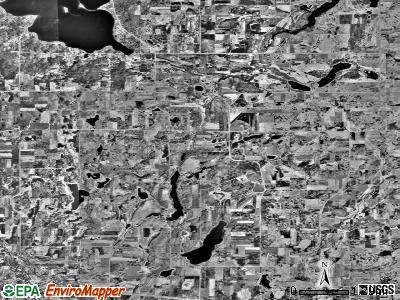 Millwood township, Minnesota satellite photo by USGS