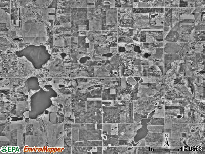 Swan Lake township, Minnesota satellite photo by USGS