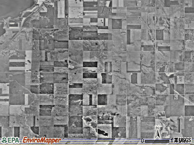 Walls township, Minnesota satellite photo by USGS