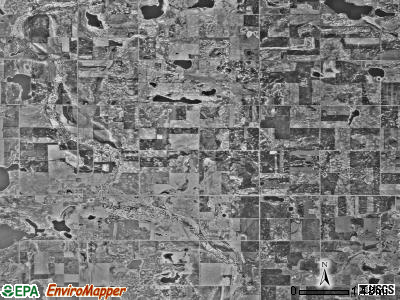 New Prairie township, Minnesota satellite photo by USGS