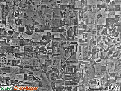 Raymond township, Minnesota satellite photo by USGS