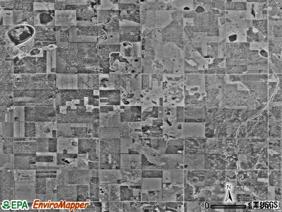 Pepperton township, Minnesota satellite photo by USGS