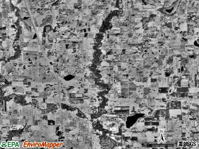 Princeton township, Minnesota satellite photo by USGS